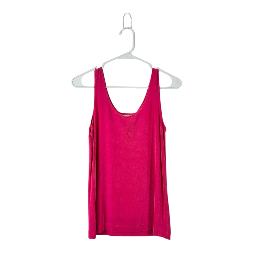 Chico's Travelers Acetate Pink Red Tank Top